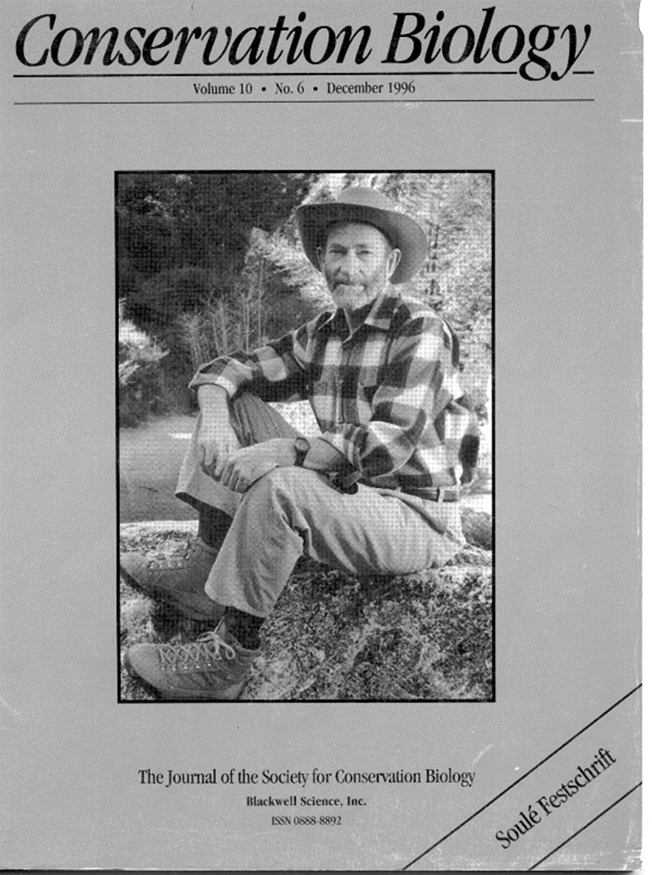 Michael on the cover of the journal that he founded, on the occasion of his retirement from academia in 1996.