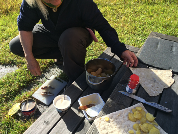 Photo of fermented herring being cooked
