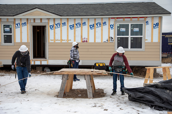 Hands-on Learning. Student built house in 2021.