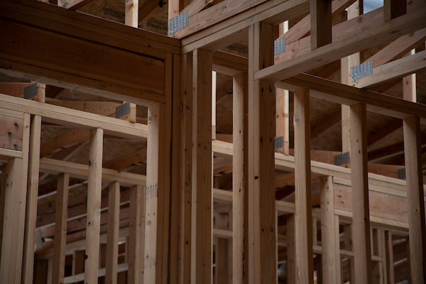 House framed beams