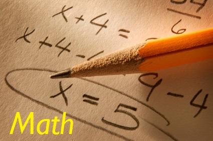 Math tutoring, pencil writing math problems