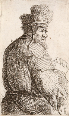 Rembrandt's Old Man Seen from Behind