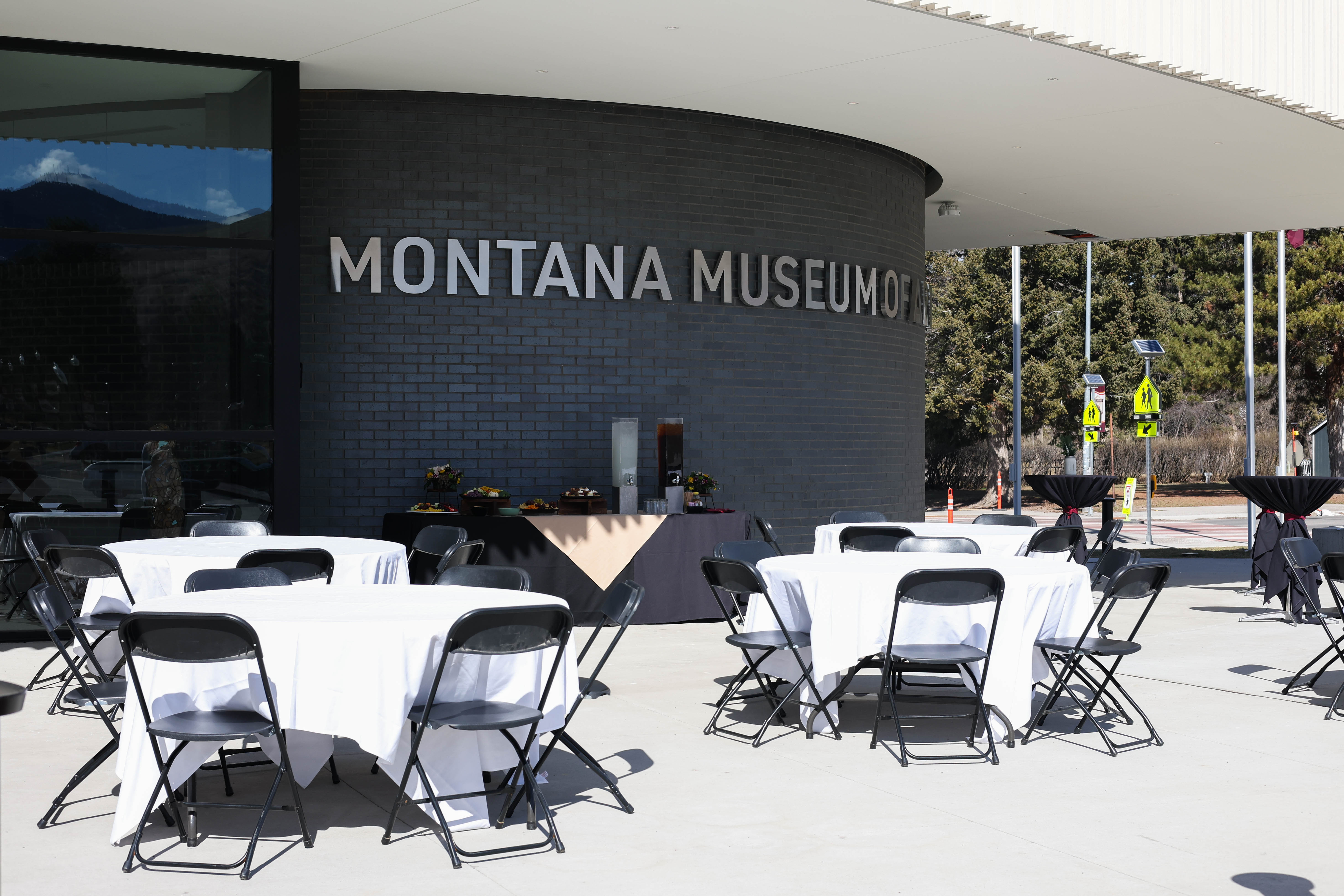 patio and grounds at the mmac