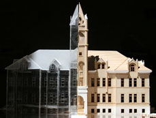Model of Gibson's University Hall