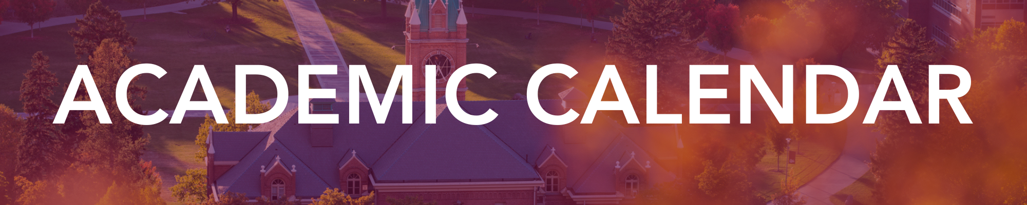 academic calendar banner