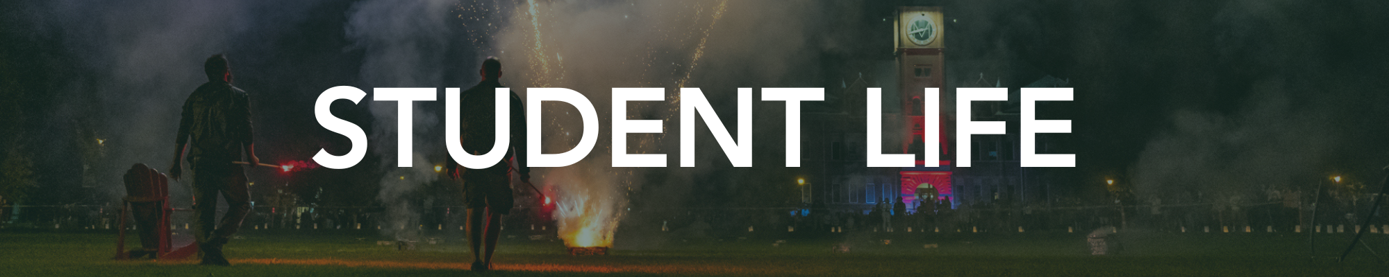 student life banner