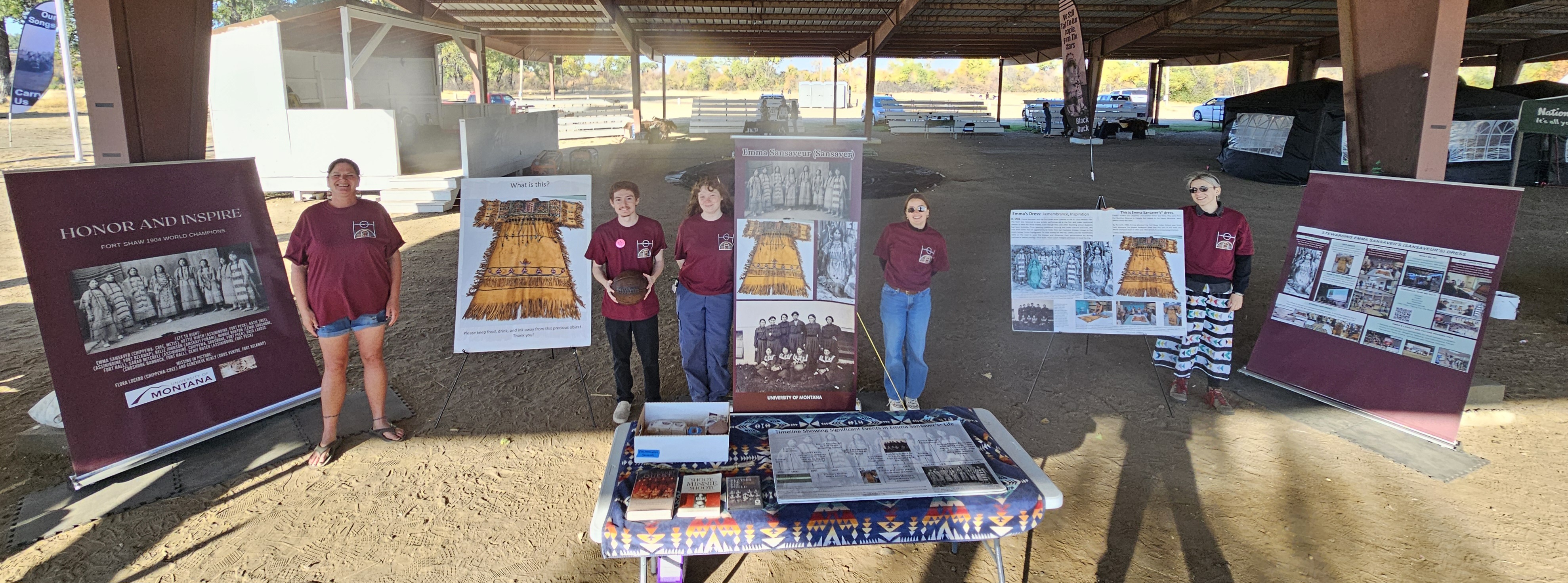 Team Emma at the Cultural Fair at Fort Peck.