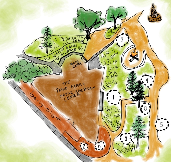 Map of the Native Garden