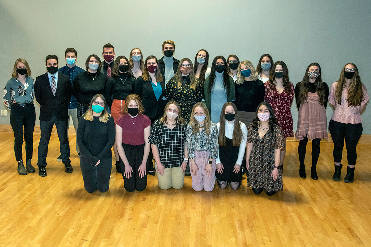 A group picture of the 2020-21 class of Advocates at UM.