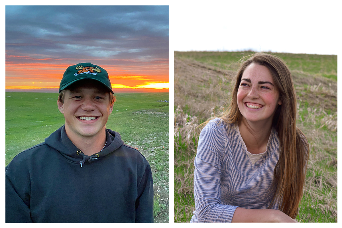 A picture of students Dante Filpula Ankney and Camryn Vaughn