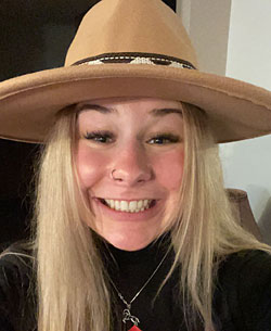 A picture of Kiera Hansen in a hat