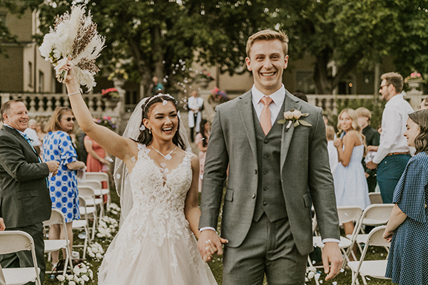 Photo of Smith's at their wedding.
