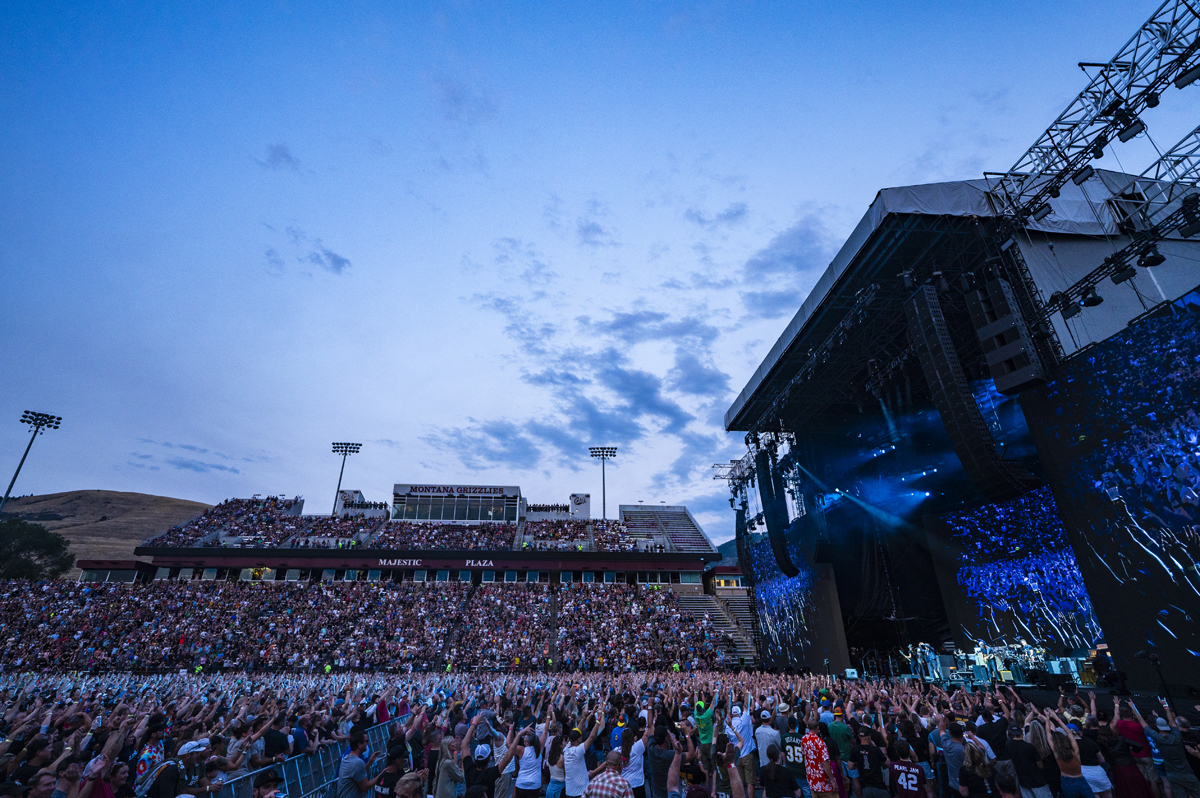 Pearl Jam performed in Washington-Grizzly Stadium