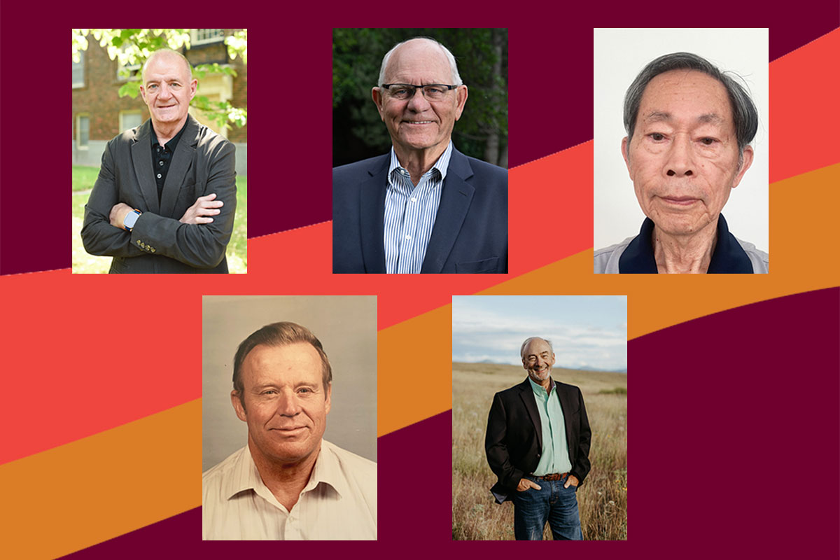 Pictures of the five DAA awardees.