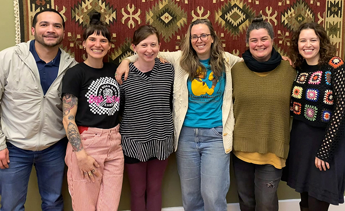 Six members of the School of Social Work Field Education Program are pictured.