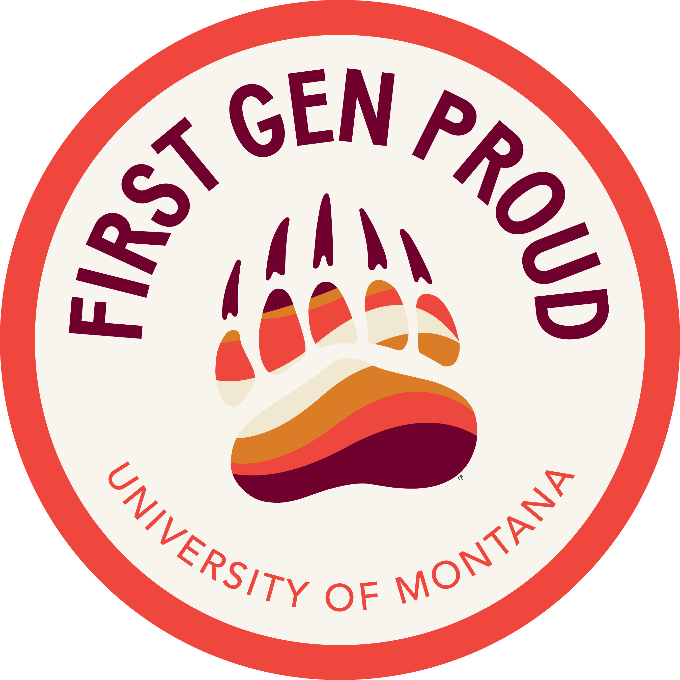 A logo of First Gen at UM. 