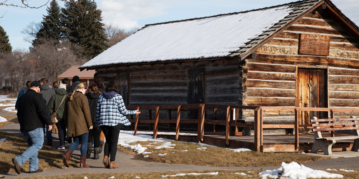 UM students tour history Fort Missoula 