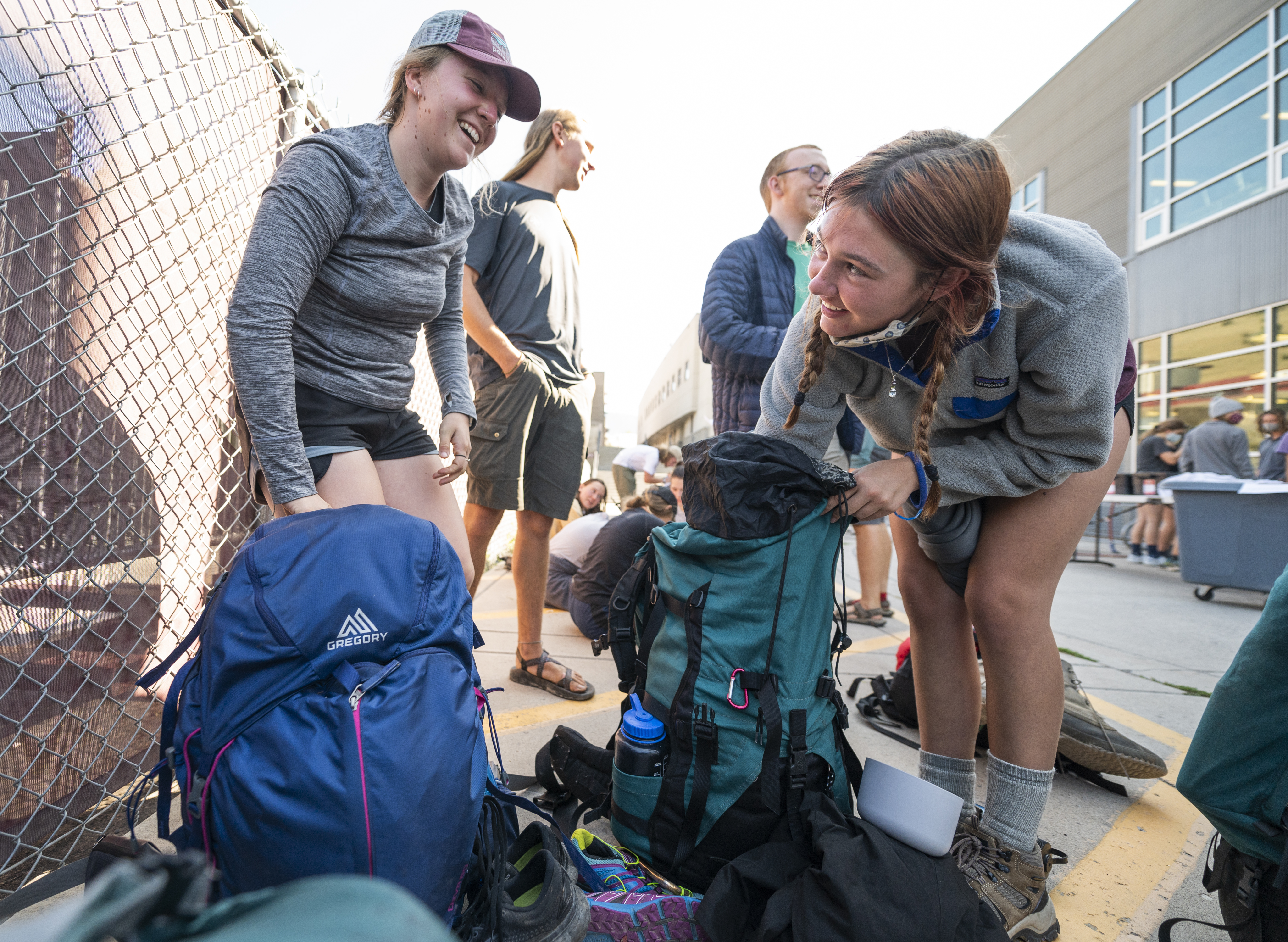 Students return camping gear at UM's campus recreation 