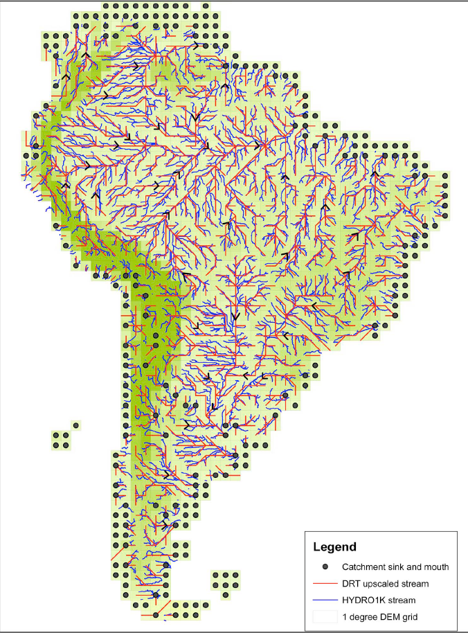 Dominant River tracing in South America