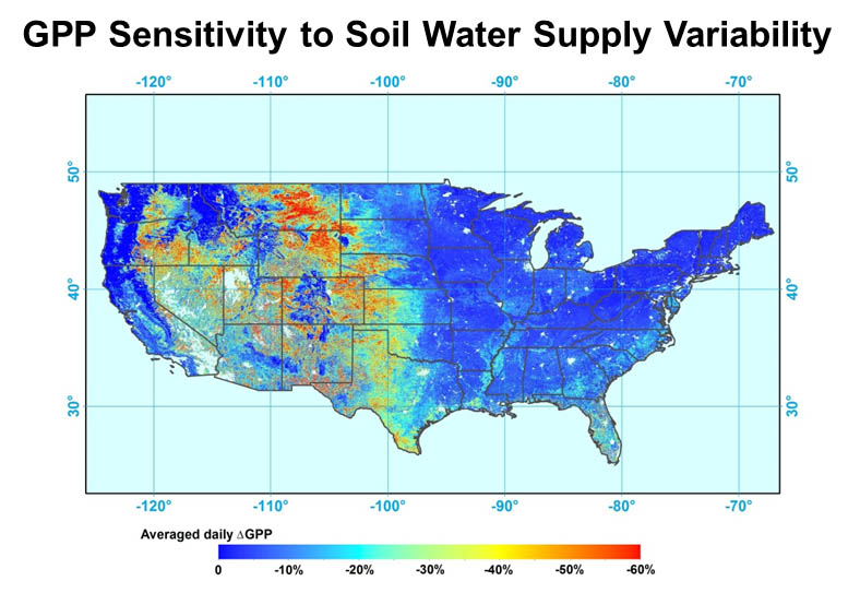 GPP Sensitivity to Soil Water Supply Variability