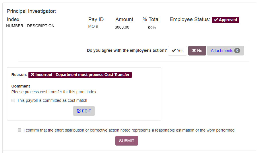 Users have the option of checking this payroll is committed as cost match. This checkbox should be marked if cost match is required.