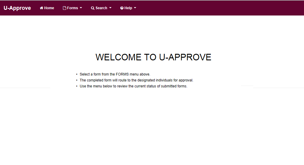 What is U-Approve: a secure web application that allows all employees to participate in the the creation, routing and approval of University business forms.