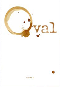 Cover of volume 1: oval logo on a white background.