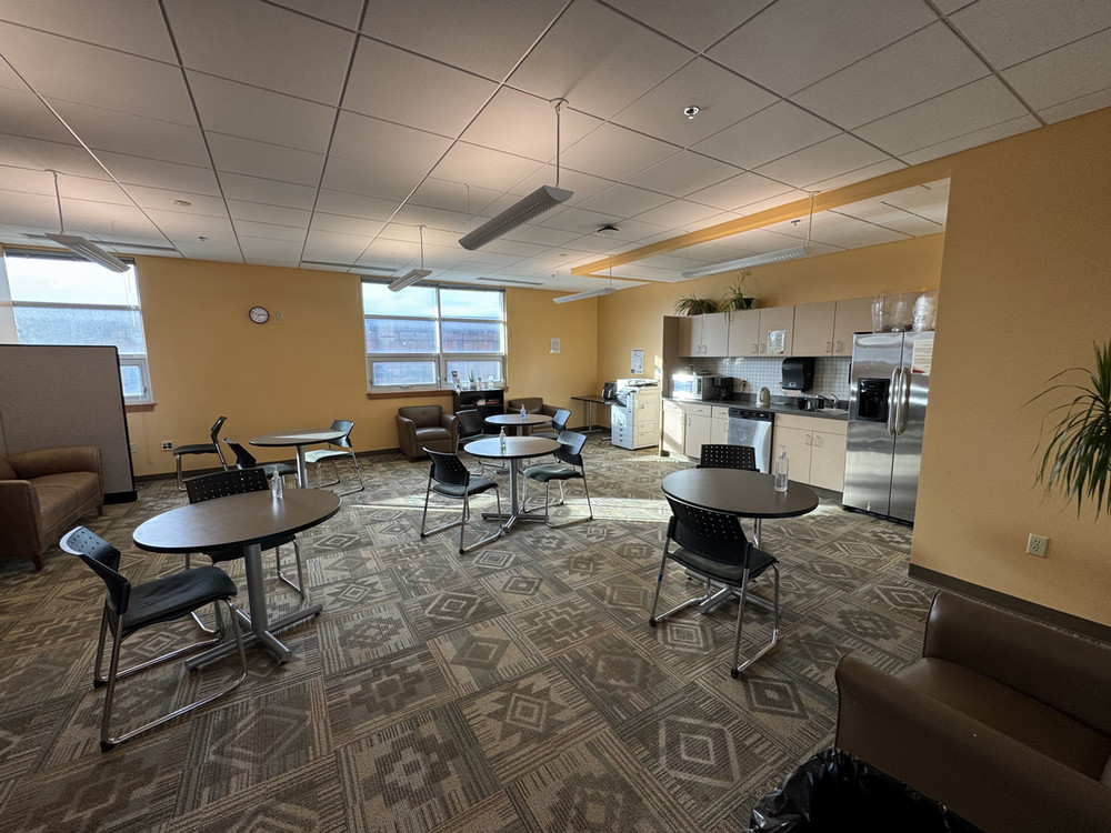 View of north side of the student lounge from door way