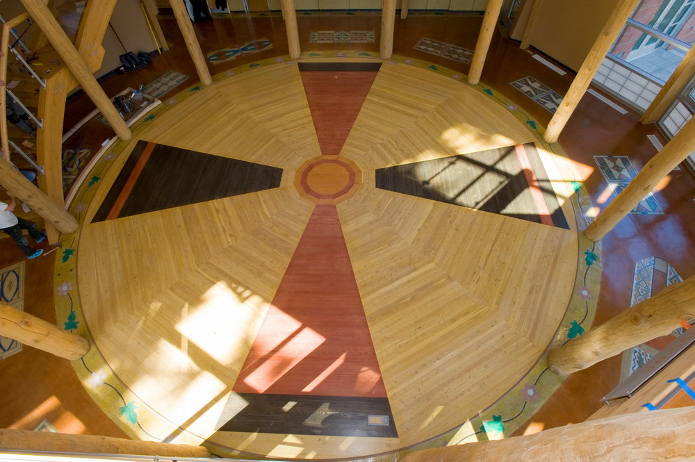 Rotunda Floor taken from second floor, shows traditional design