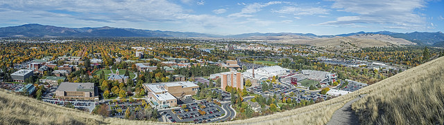 Missoula and UM from Mount Sentinel