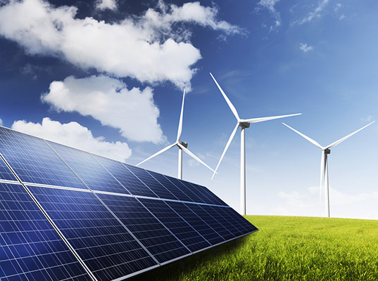 Solar Panels and Wind Turbines