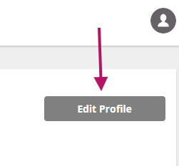 Button labeled "Edit Profile" with an arrow pointing towards it.