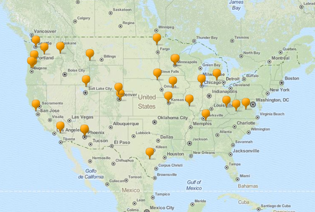 Map of Medical Schools in USA
