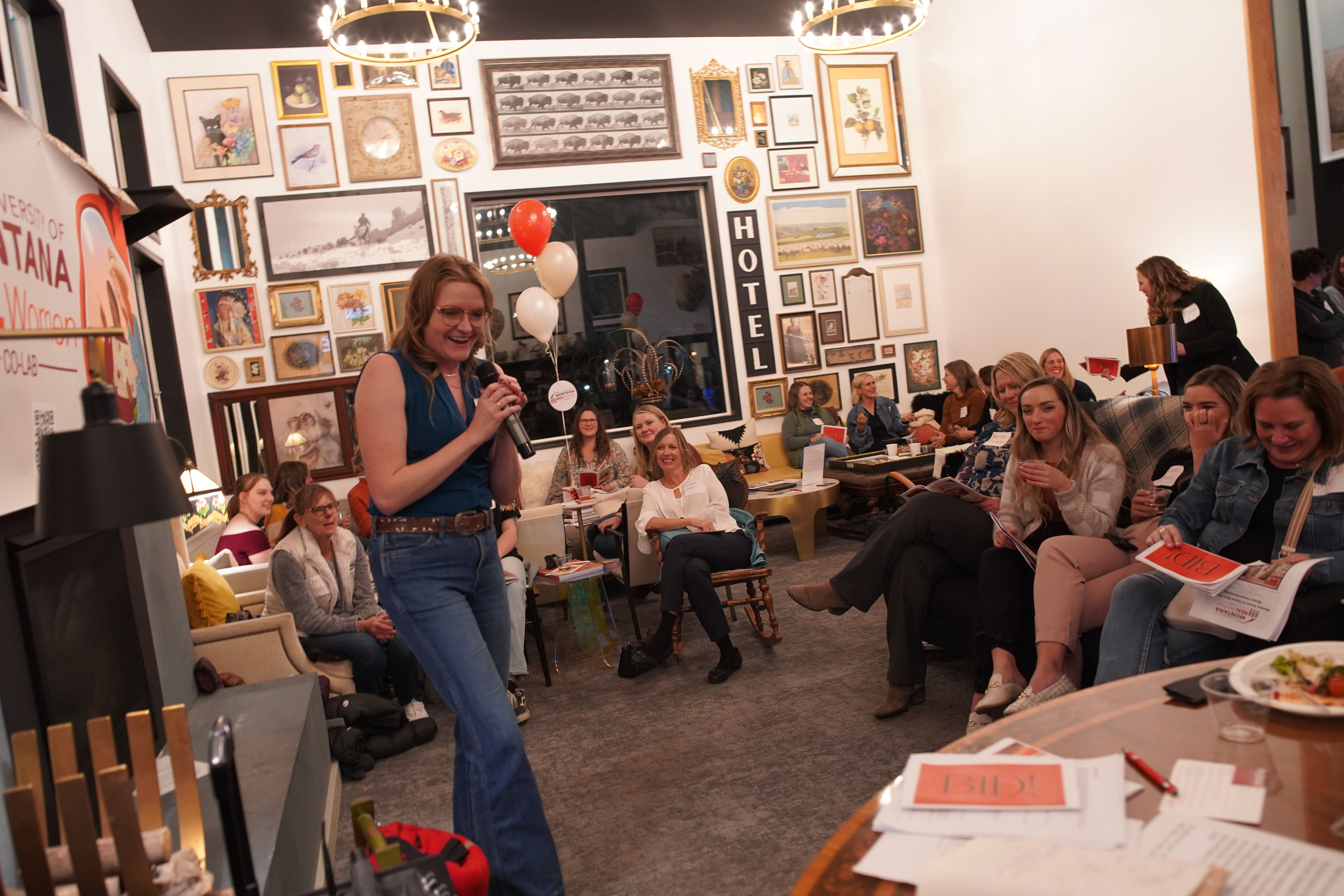 The amazing auctioneer- Katya!