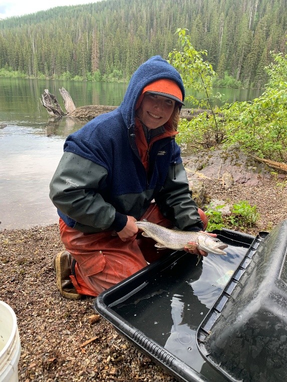Adalyn holding a trout
