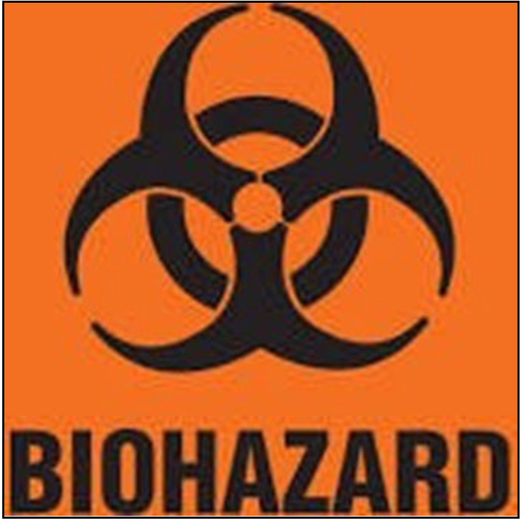 Biohazard label
