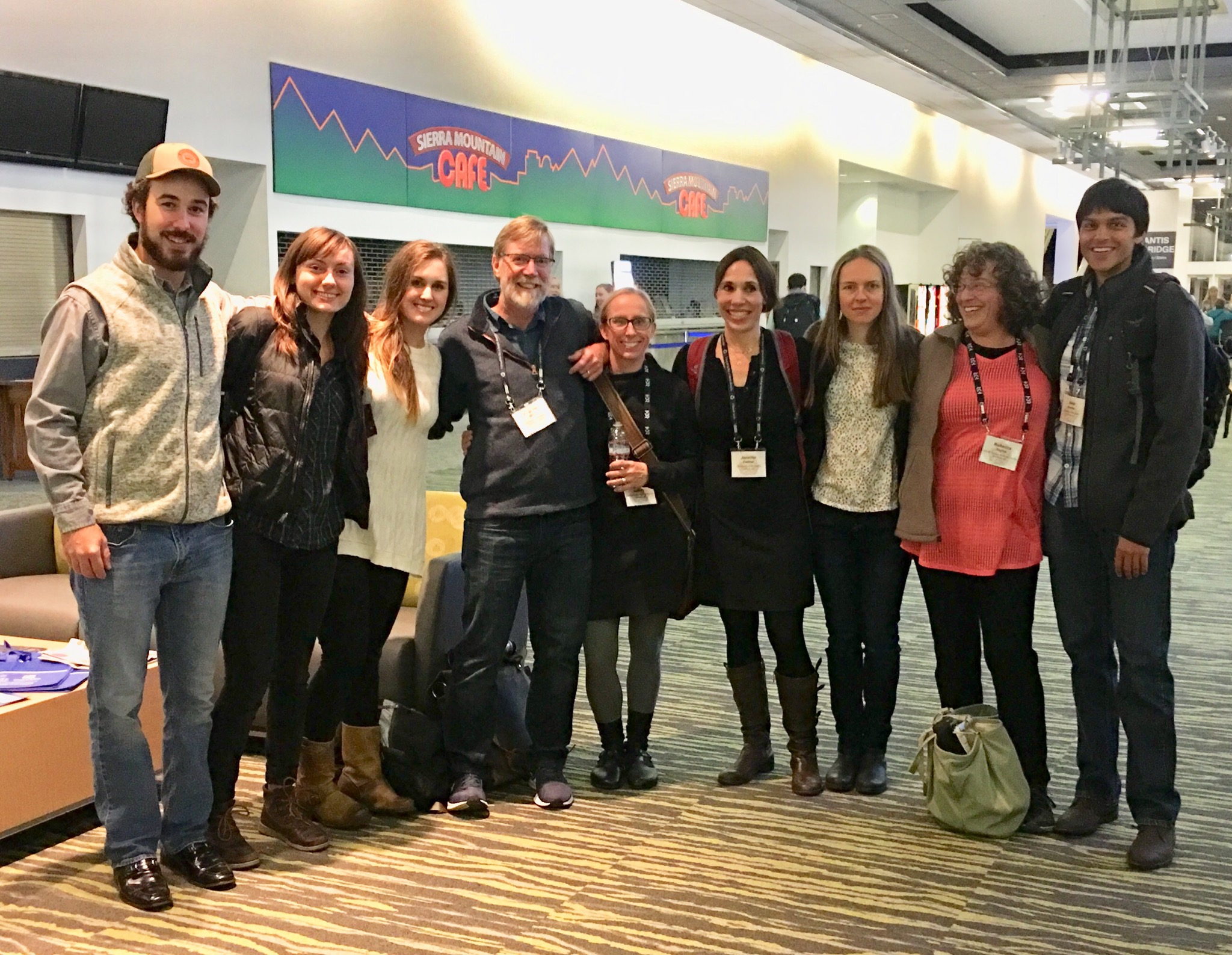 Group photo of the Mills lab team at TWS Reno
