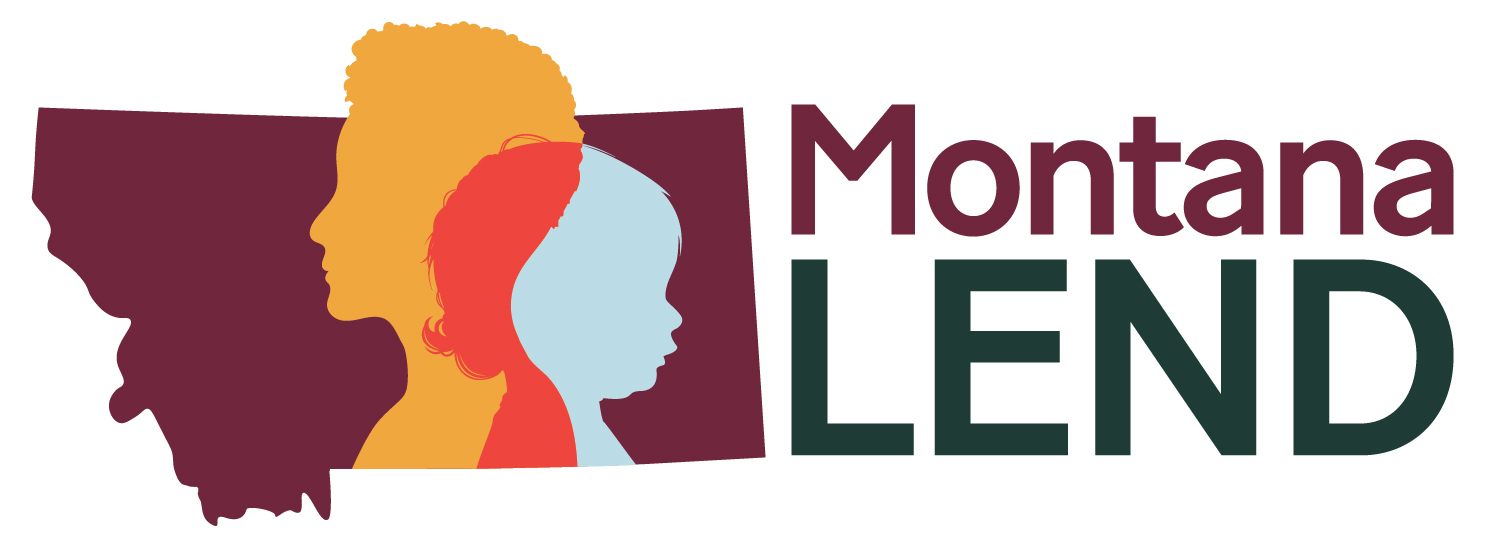 Montana LEND logo featuring stylized profiles of diverse individuals against the outline of the state of Montana.