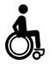 icon of person seated in a wheelchair