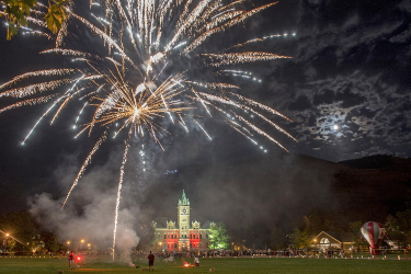 image of fireworks over UM