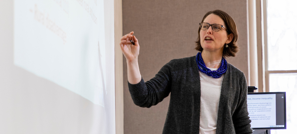 University of Montana professor Daisy Rooks instructs class