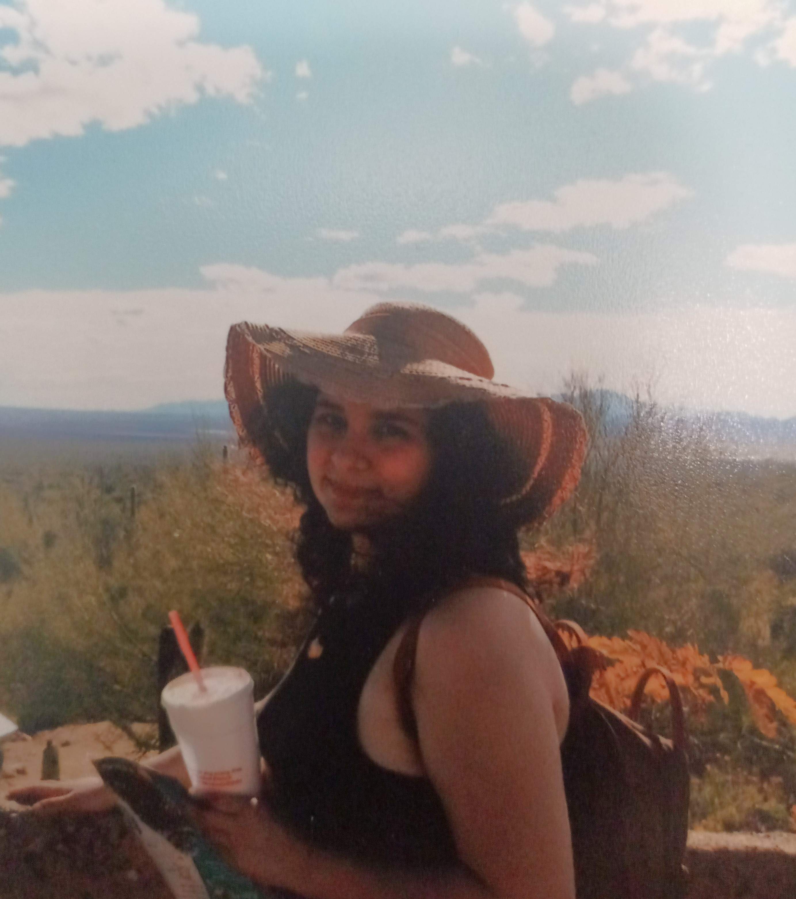 Sara Wozniak outside on a sunny day.