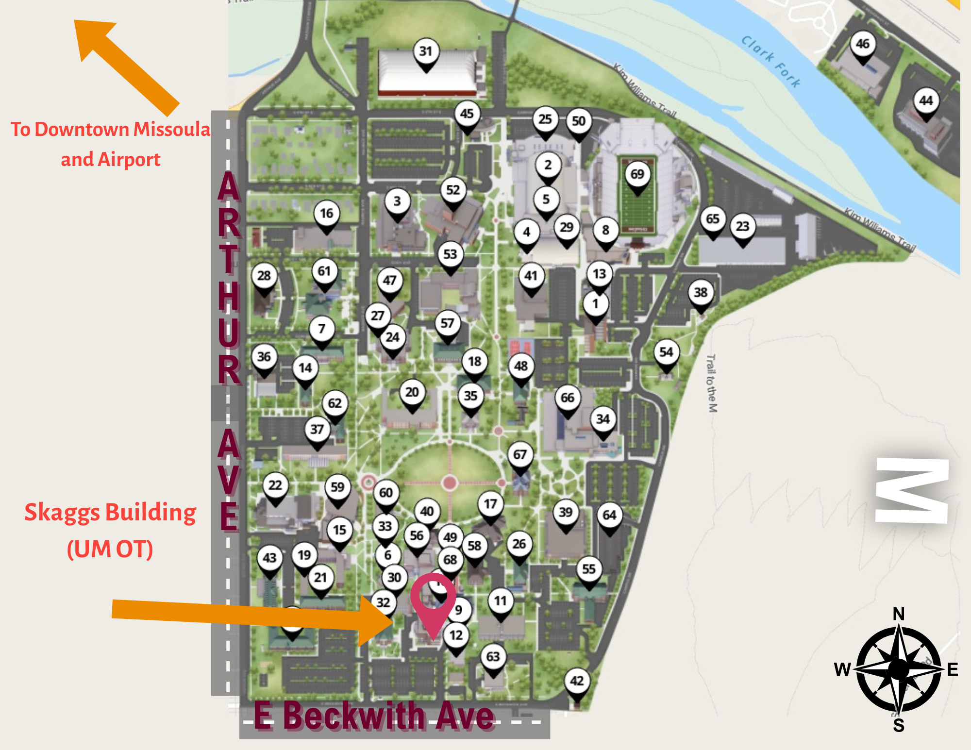 map to skaggs building