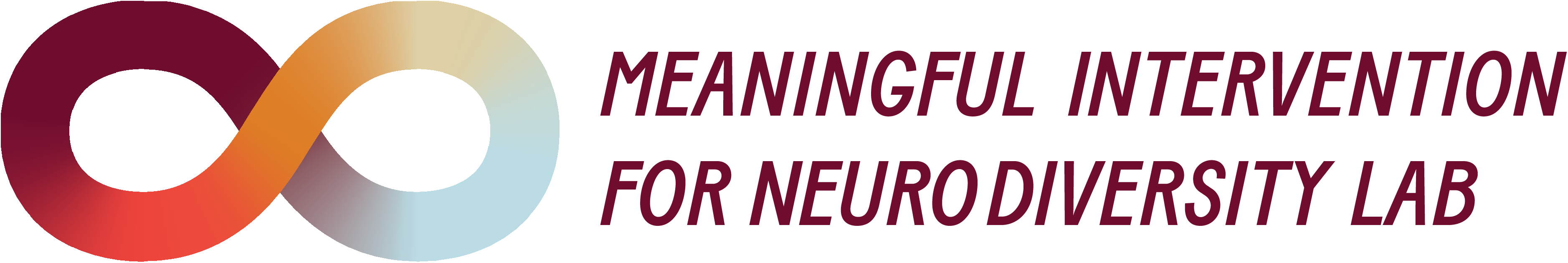 infinity symbol Meaningful Intervention for Neurodiversity Lab