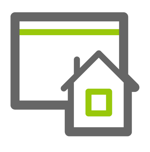 line drawing of a house