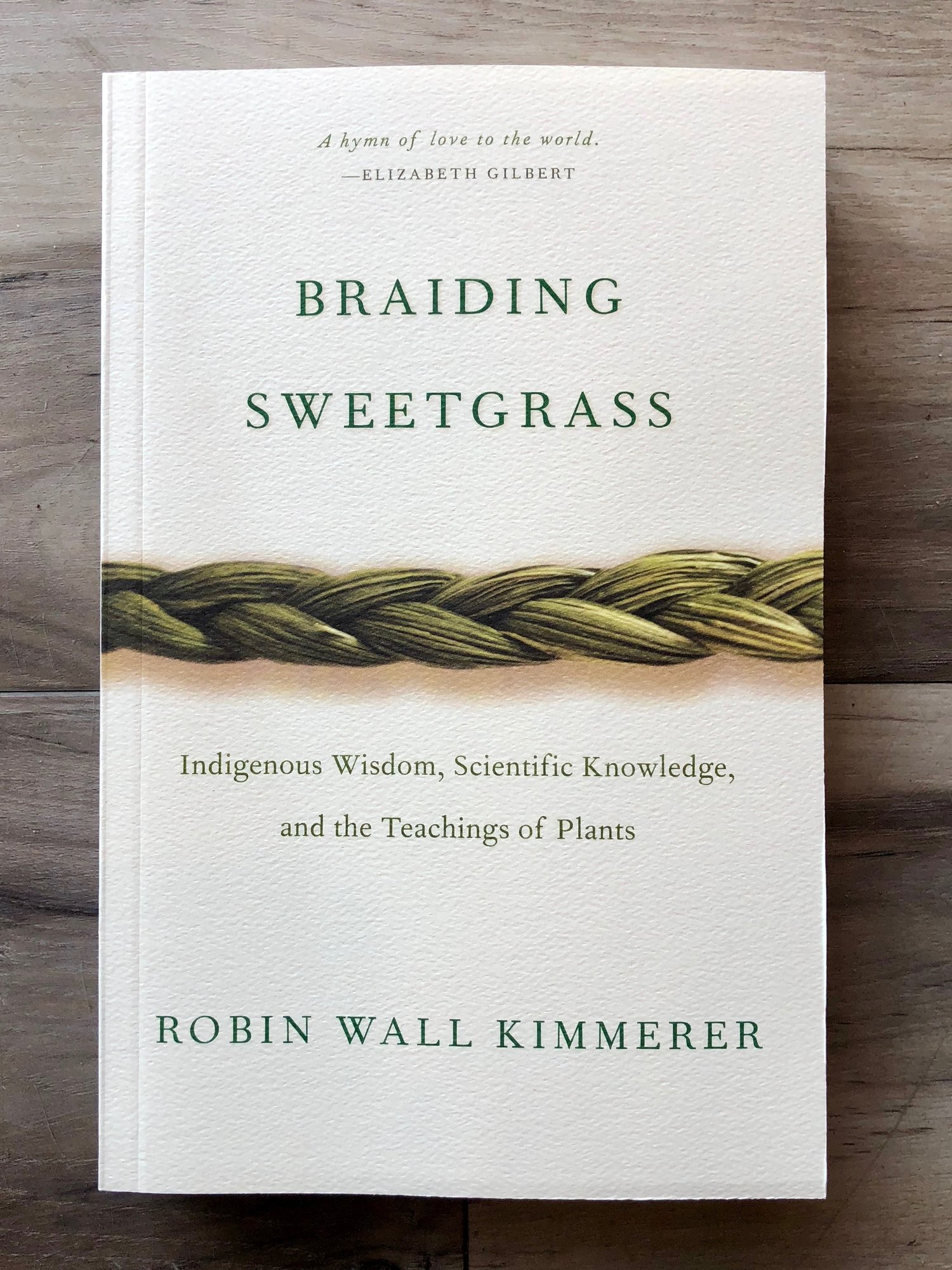 Braiding Sweetgrass book image