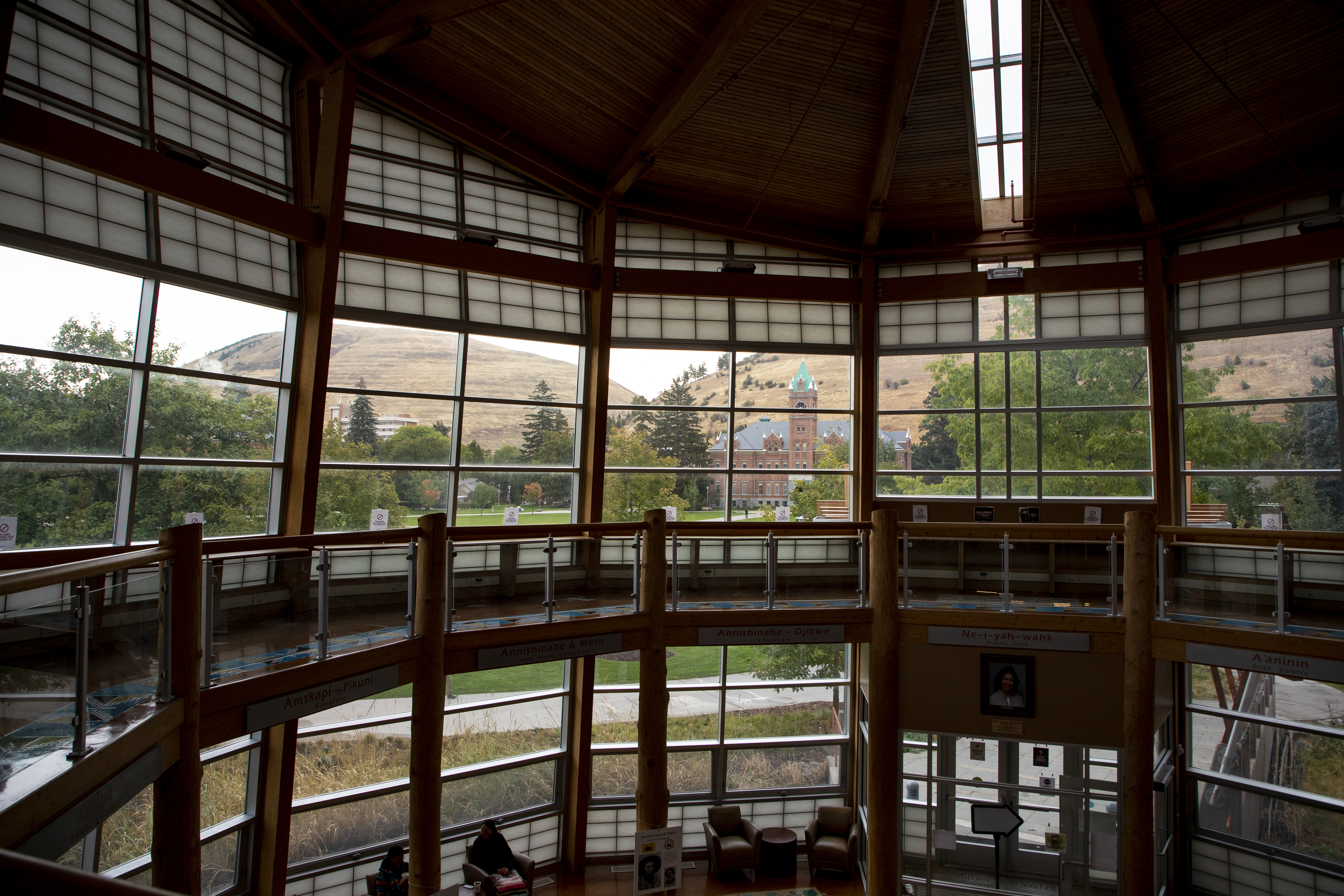 interior of the payne native american center building