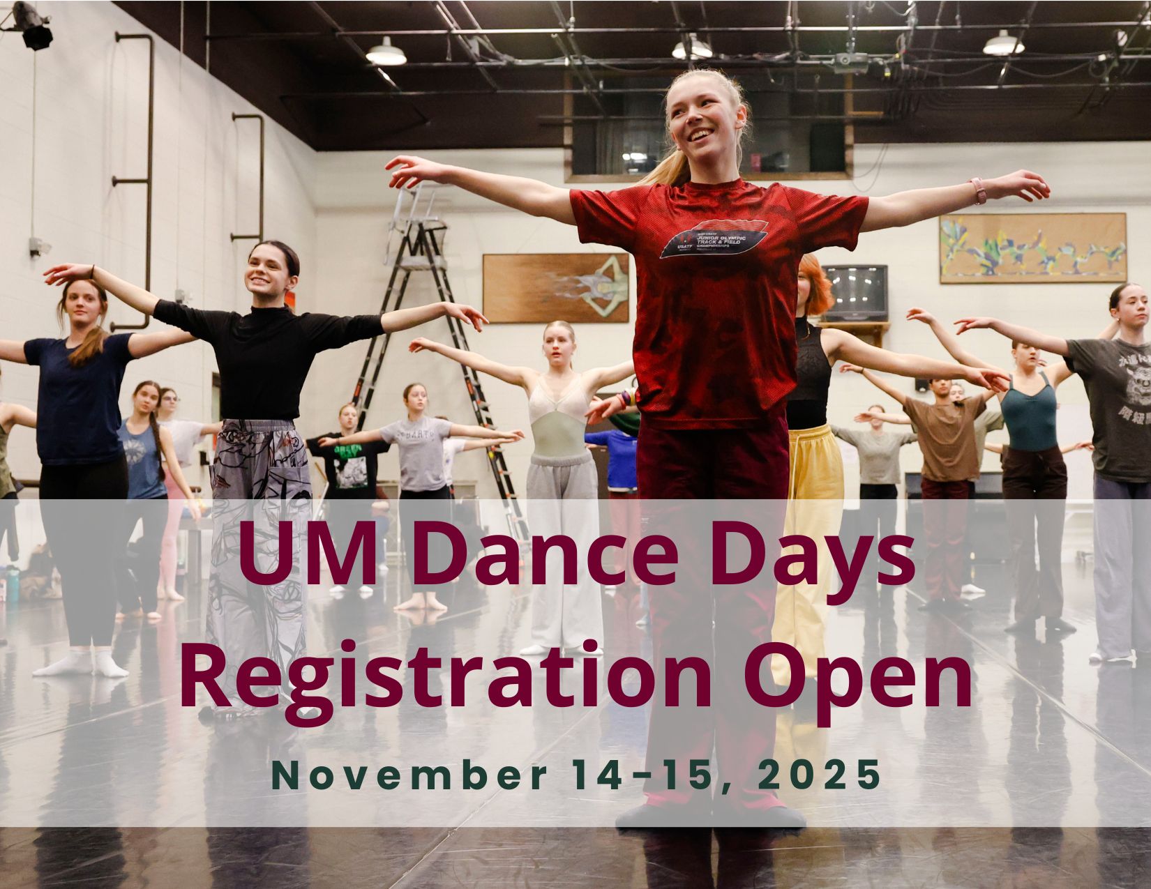 Dance Days Register Now poster