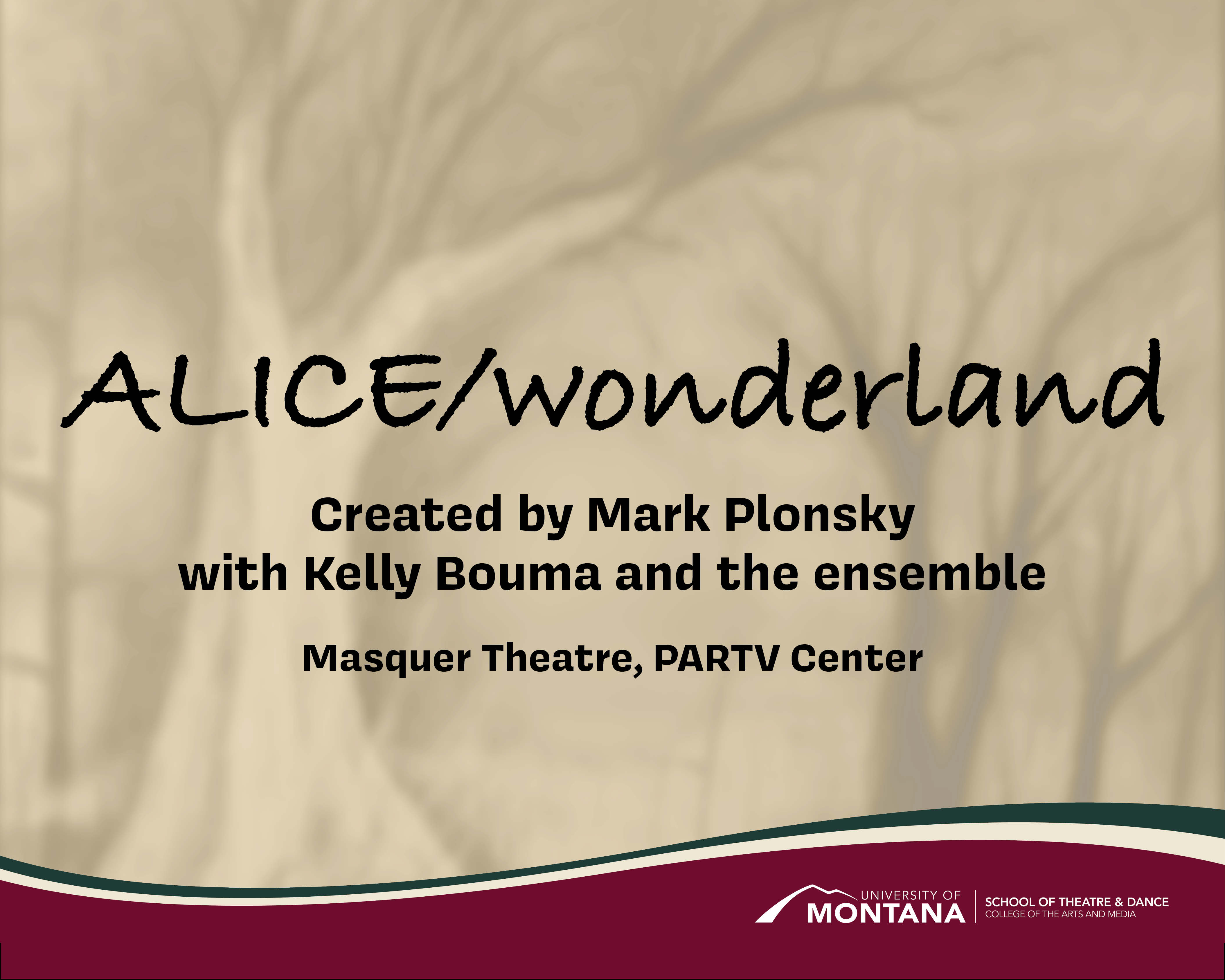 ALICE/wonderland poster