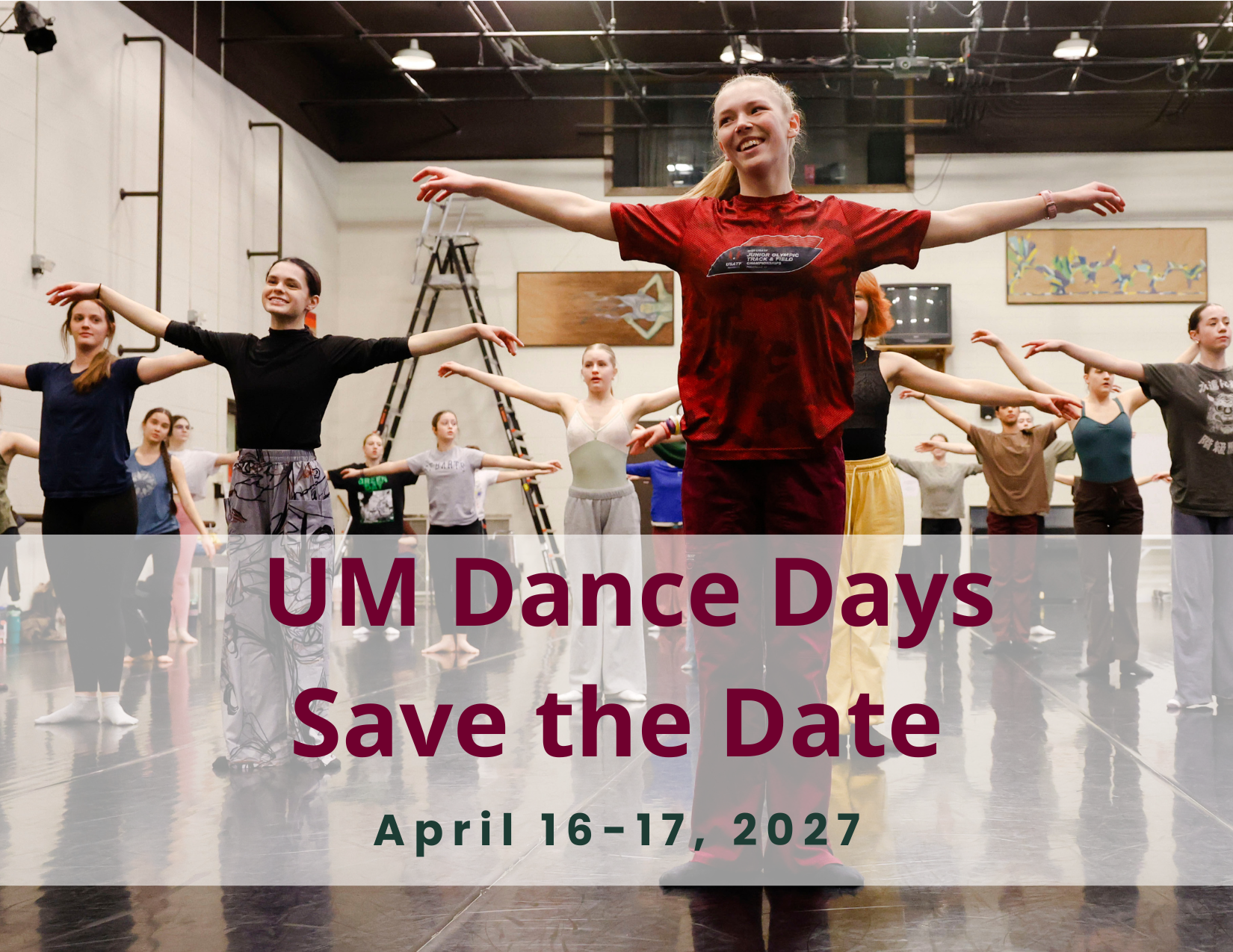 UM Dance Days Save the Date: April 16-17, 2027